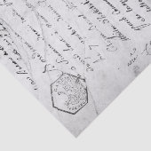 Manuscript Handschrift Tissuepapier (Detail)