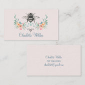 Manuscript Handtekening Aangepaste bijen Contactkaartje (Voorkant / Achterkant)