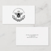 Manuscript Handtekening Gepersonaliseerde Bee Flor Contactkaartje (Voorkant / Achterkant)