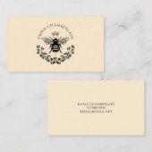 Manuscript Handtekening Gepersonaliseerde Bee Flor Contactkaartje (Voorkant / Achterkant)