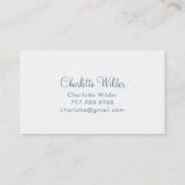 Manuscript Handtekening Gepersonaliseerde Bee Flor Contactkaartje (Achterkant)