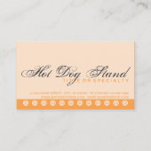 manuscript HOT DOGS klantenloyaliteitskaart Klantenkaartje (Achterkant)