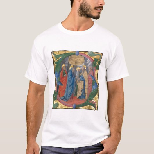 Manuscript Illumination, letter S, 15e eeuw 2 T-shirt (Voorkant)
