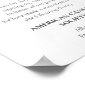 Manuscript in Lieu of Favors Charity Donation Wedd Poster (Hoek)