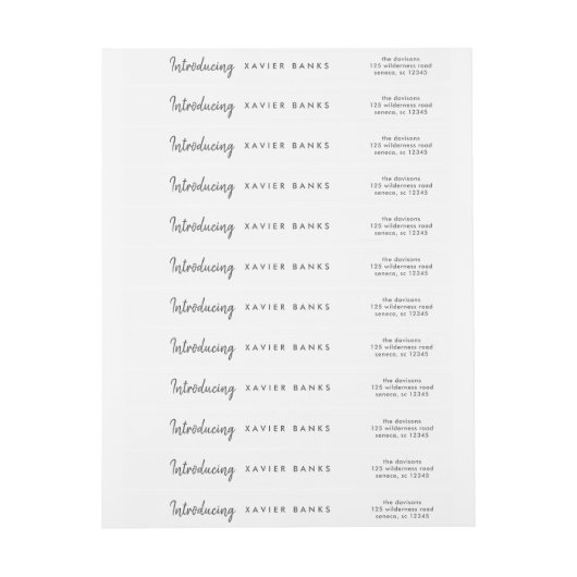 Manuscript introducerend Baby (Vel)