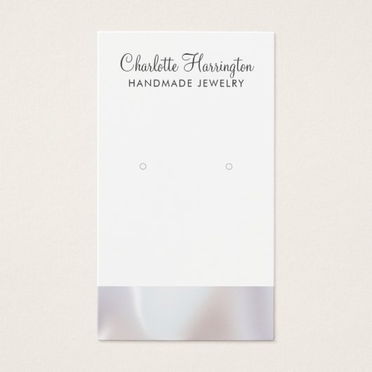 Manuscript Iridescent Pearl Edge die juwelen verdi Visitekaartje (Voorkant)