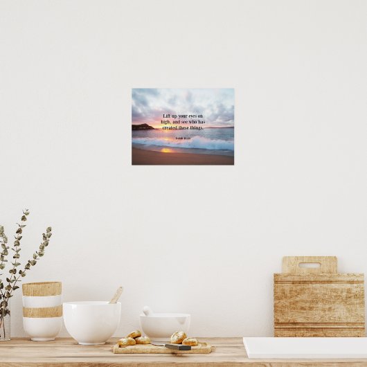 Manuscript, Isaiah 40:26 Poster (Keuken)