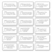 Manuscript Joy Kerstmis 18 Ontvankelijke Naam Adre Sticker (Voorkant)