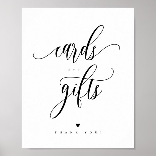Manuscript Kaarten en Gifts Sign 8x10" Poster (Voorkant)