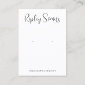 Manuscript kalligrafie afspelen van afspeelhandtek visitekaartje (Voorkant)