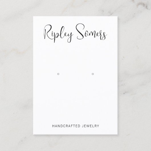 Manuscript kalligrafie afspelen van afspeelhandtek visitekaartje (Voorkant)