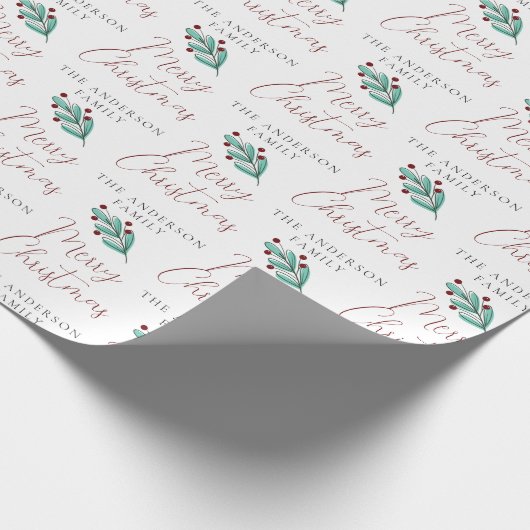 Manuscript kalligrafie Vroegere Familienaam van de Cadeaupapier (Hoek)