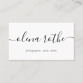 Manuscript kalligrafie, Witte Moderne Professionel Visitekaartje