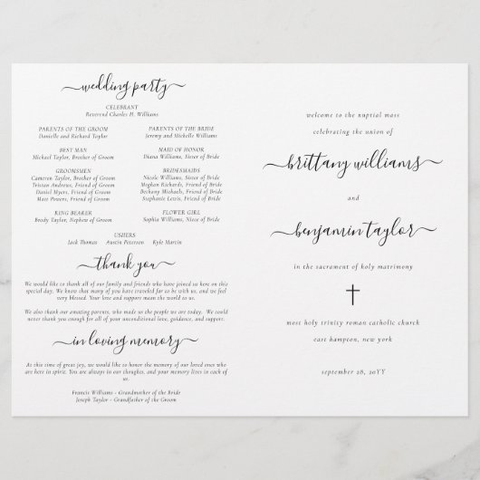 Manuscript katholieke Weddenschappen Ceremonie met (Voorkant)