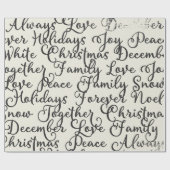 Manuscript. Kerstmis. Cadeaupapier (Vlak)