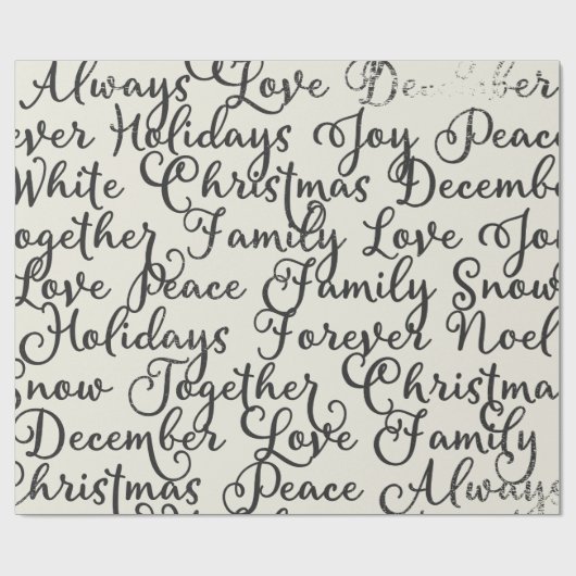 Manuscript. Kerstmis. Cadeaupapier (Vlak)