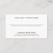 Manuscript Logo Hairdresser Business Appointment C Afsprakenkaartje (Achterkant)