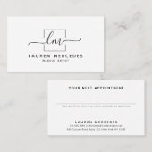 Manuscript Logo Hairdresser Business Appointment C Afsprakenkaartje (Voorkant / Achterkant)