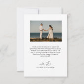 Manuscript Love and Bedankt Elegant Photo Collage (Achterkant)