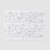 Manuscript Love. Tissuepapier (Voorkant)