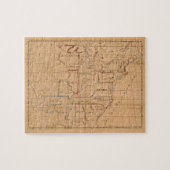  Manuscript Map van de Verenigde Staten (1820) Legpuzzel (Horizontaal)