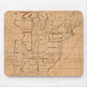  Manuscript Map van de Verenigde Staten (1820) Muismat