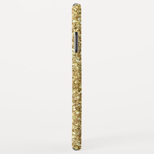 Manuscript meisjesGlam Gold Glitter Monogram Case-Mate iPhone Case (Achterkant/rechts)