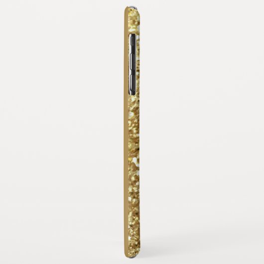 Manuscript meisjesGlam Gold Glitter Monogram Case-Mate iPhone Case (Achterkant/links)