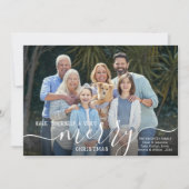 Manuscript MERRY CHRISTMAS de Bekleding van de Fot Feestdagenkaart (Voorkant)