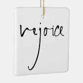 Manuscript met handschrift: heerlijk kerstzwart wi keramisch ornament (Rechts)