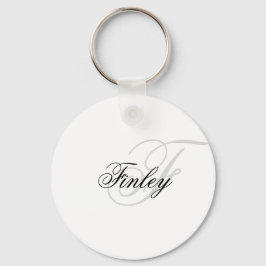 Manuscript met minimalistisch monogram Wassermarke Sleutelhanger