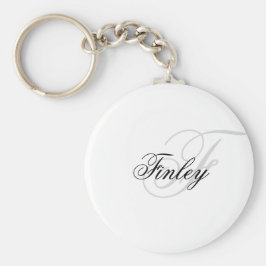 Manuscript met minimalistisch monogram Wassermarke Sleutelhanger