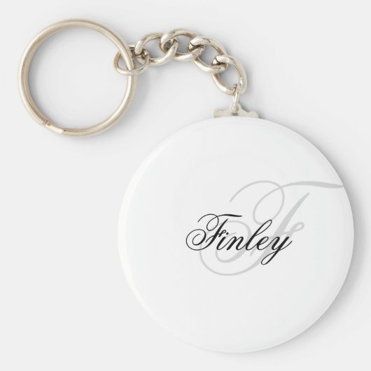 Manuscript met minimalistisch monogram Wassermarke Sleutelhanger (Voorkant)