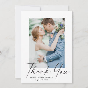 Manuscript Modern Wedding Bedankkaart