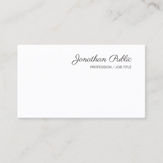 Manuscript Moderne Minimalistische Sjabloon van he Visitekaartje (Voorkant)