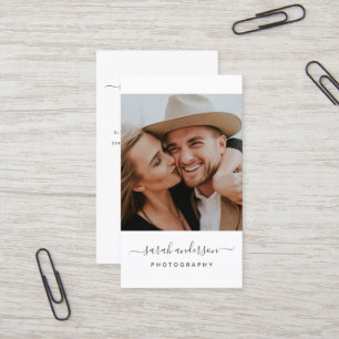 Manuscript Moderne Typografie Fotograaf QR CODE Visitekaartje