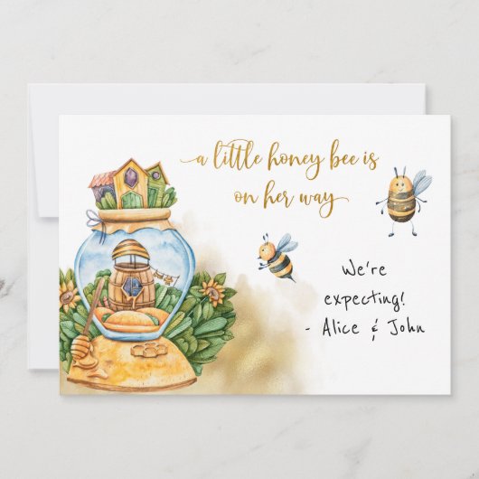 Manuscript Moeder to Bee Zwangerschap Aankondiging (Voorkant)
