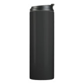 Manuscript Monogram Black Thermal Tumbler Thermosbeker (Gedraaid links)