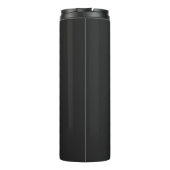 Manuscript Monogram Black Thermal Tumbler Thermosbeker (Achterkant)