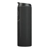 Manuscript Monogram Black Thermal Tumbler Thermosbeker (Geroteerd rechts)