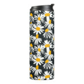 Manuscript Monogram Flowers Thermal Tumbler Thermosbeker (Gedraaid links)