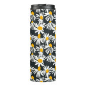Manuscript Monogram Flowers Thermal Tumbler Thermosbeker (Achterkant)
