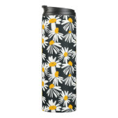 Manuscript Monogram Flowers Thermal Tumbler Thermosbeker (Geroteerd rechts)