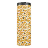 Manuscript Monogram Flowers Thermal Tumbler Thermosbeker (Achterkant)