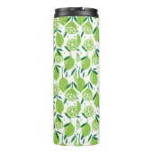 Manuscript Monogram Fruit Thermal Tumbler Thermosbeker (Achterkant)