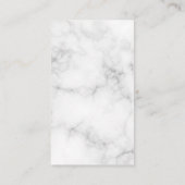 Manuscript Monogram Gold Kiss Stain Marble Visitekaartje (Achterkant)