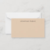 Manuscript Monogramed Eenvoudige Minimalist van de Notitiekaartje (Voorkant)