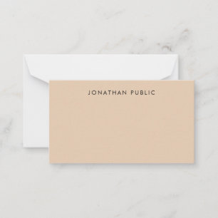 Manuscript Monogramed Eenvoudige Minimalist van de Notitiekaartje