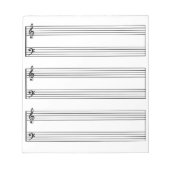 Manuscript Music Paper Notitieblok (Voorkant)