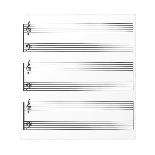 Manuscript Music Paper Notitieblok (Voorkant)